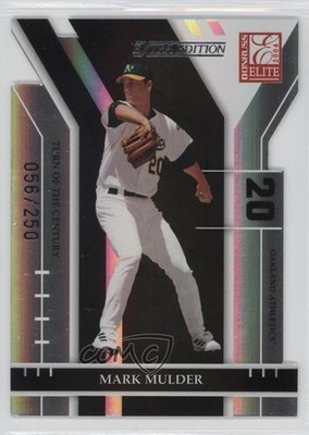 2004 Donruss Elite Extra Edition Turn of the Century 56/250 Mark Mulder #53 2b2