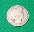 1901 (P) Barber Half Dollar -   Good  - About Good  - See Picts # 1150