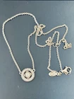 Pandora Vintage Allure Sterling Silver Cubic Zirconia  Pendant Necklace