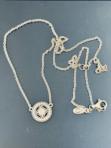 Pandora Vintage Allure Sterling Silver Cubic Zirconia  Pendant Necklace