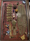 Vintage Costume Jewelry Lot Jeray Signed Etruscan Brooches Necklaces Prayer Brad