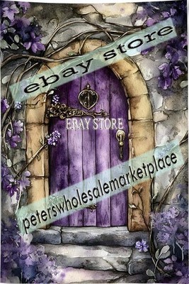 Mystic Doorway Tapestry Enchanted Entry magical ivy door 39X59 in