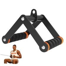Double D Row Handle Cable Attachment for Gym Home Workouts, V Bar Cable