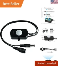 Mini PIR Motion Sensor Switch for Smart Energy Saving - Adjustable Light Sensor