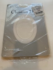 Christian Dior Ultra Sheer Nylon Stockings Size 2 Alabaster Vtg 50s 60s Hosiery