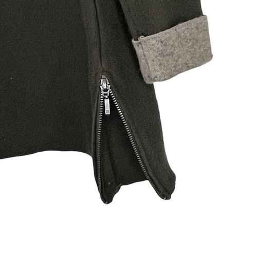 TAHARI Girls Kids Olive Green, Long Turtleneck Tunic w Folded Tan Wrist Cuff L - Picture 3 of 5