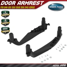 2x Rear Driver & Passenger Interior Door Pull Handle Panel Set for BMW 5 Series