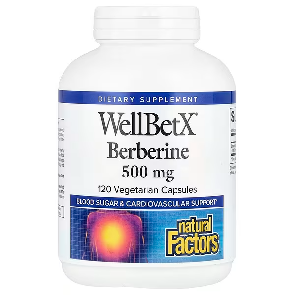 Natural Factors , Wellbetxã, Berberine, 500 Mg, 120 Vegetarian Capsules - Image 4