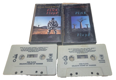 Delicate Sound of Thunder - Pink Floyd 2x Cassettes 1988 Free Shipping