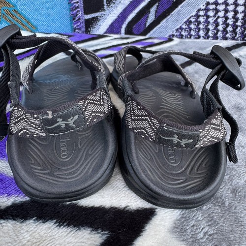 Size 7 - Chaco Z/1 Classic Sandals J105540 White Gray Black Monochrome Women’s - Picture 4 of 7