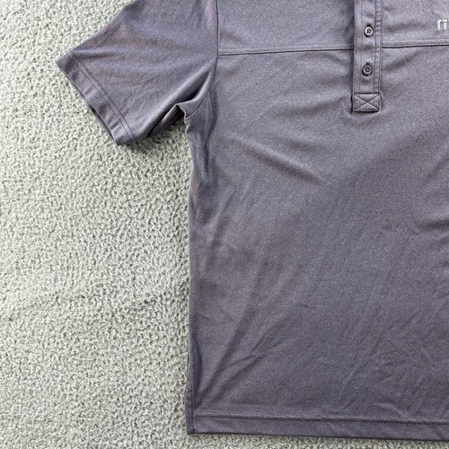 NUOVO Travis Mathew Polo Shirt Uomo Piccolo Viola Pullover Wicking Golf Sport - Foto 6 di 17