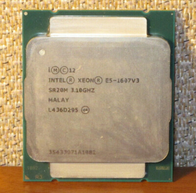 Intel Xeon E5-1607 V3 3.10GHZ Quad Core 10MB LGA2011-3 CPU SR20M, Used, Tested! 