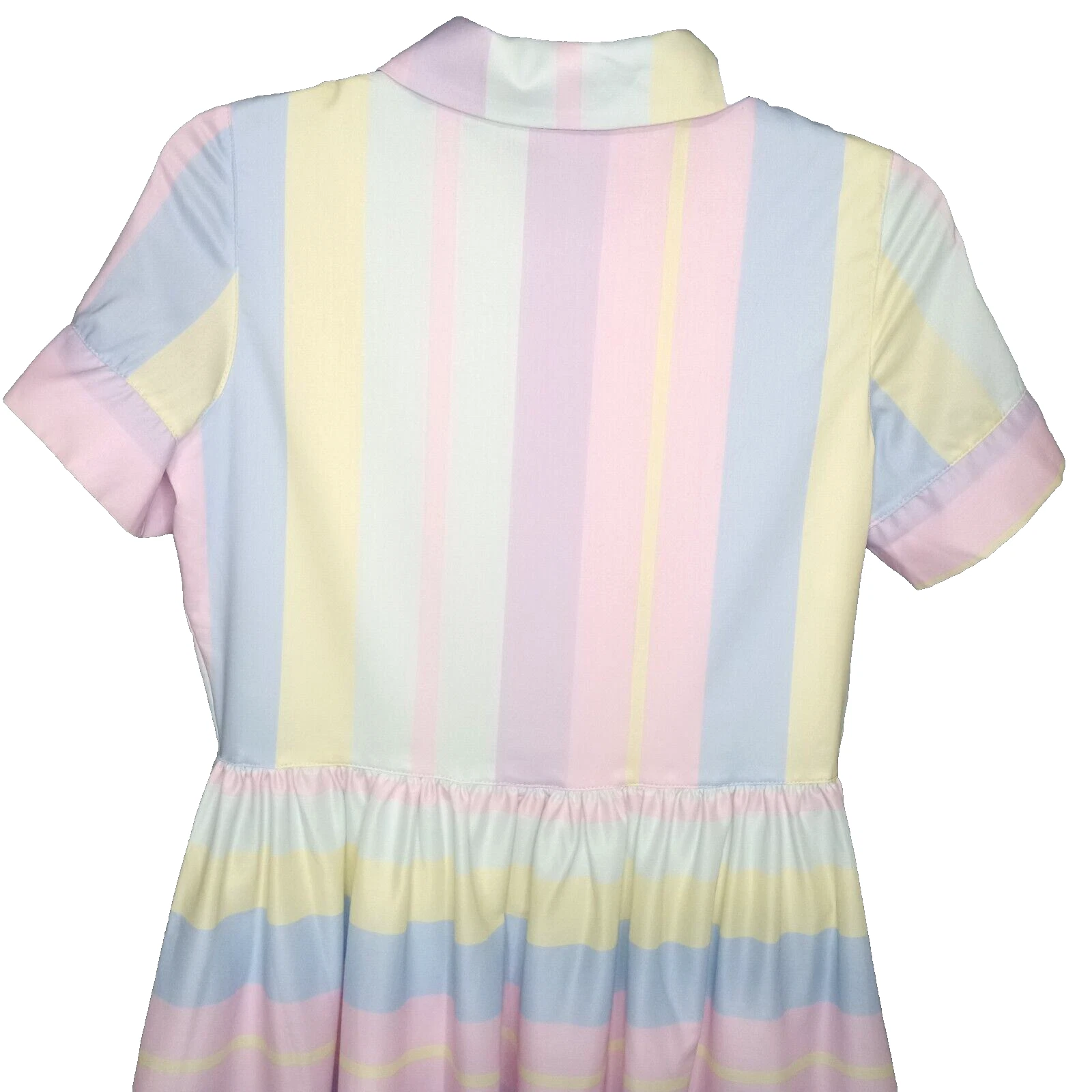 VALENTINO Abito donna My Violet pastello taglia S scollato foderato arcobaleno prateria cottage Kawaii