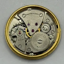 29.6mm Vintage Rotary FHF 72 Balance Ok Watch Movement PARTS REPAIR