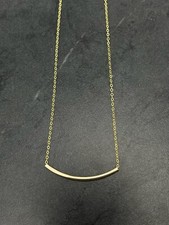 Light Luxury 14K Gold Filled  Tube Pendent Necklace Minimalist Stylish