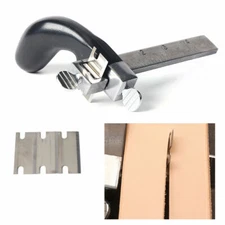 Professional Leather Draw Gauge Tool Strap Cutter Belt Cutting Blade Hand Craft