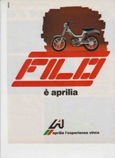 advertising Pubblicità-CICLOMOTORI APRILIA FILO  50  1982   MOTOSPORT EPOCA