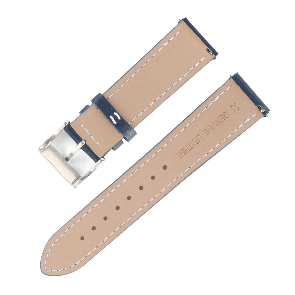 ECHTLEDER Uhrenarmband Als Ersatz – Basic-Design, Universalgrößen 18, 20, 22, 24mm