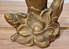 VASE w/FLORAL DECOR   BRONZE — photo 8