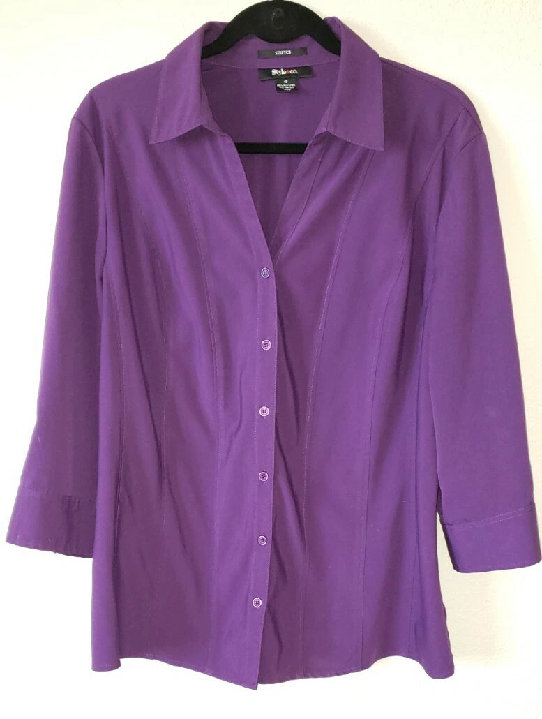 Purple shirt hotsell