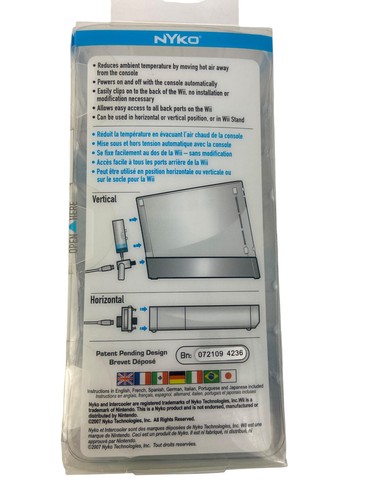 NOS Nyko Intercooler Snap-on Cooling Device Game Consoles Play Wii Longer Sealed - Picture 2 of 8