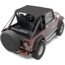 Bestop 52505-01 Bikini Tops Traditional Style Black for 1955-1975 Jeep CJ5