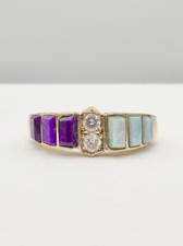 Vtg Navajo 14k Yellow Gold Natural Fire Opal ...