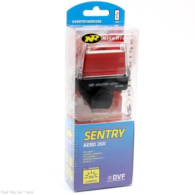 Niterider Sentry 260 Lumens Aero USB Bike Rear Tail Light Seatpost DVF