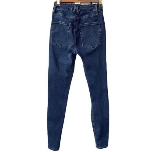 GOOD AMERICAN Good Legs Dark Wash Blue308 High Rise Skinny Jeans Style  GLC367T