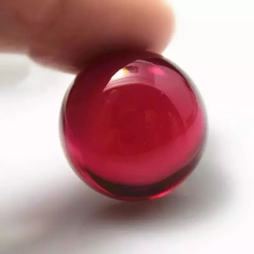 Certified Natural 9.30 Ct Burmese Red Ruby Round Cabochon Loose Gemstone - Picture 2 of 4