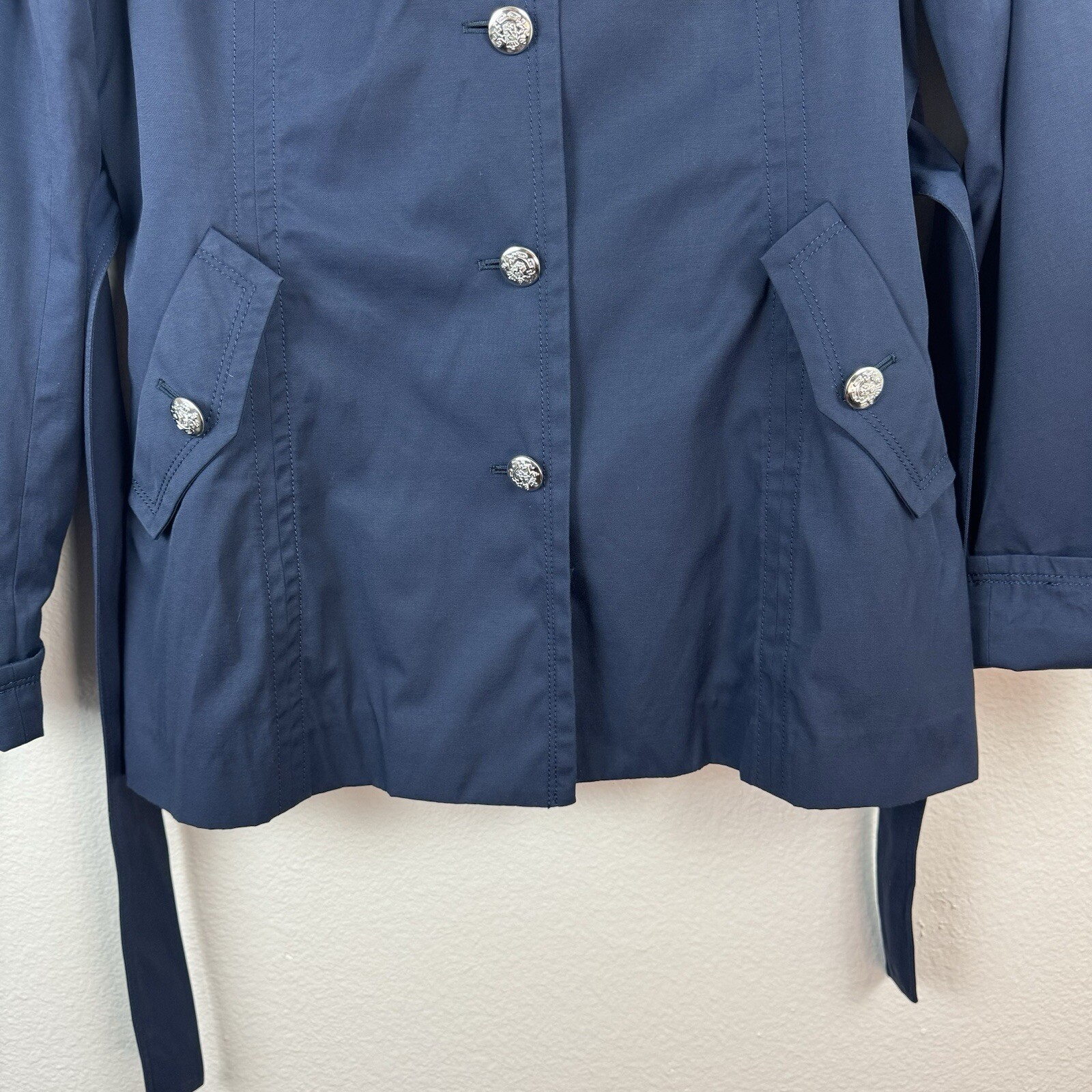 Kristen Blake Mid Length Button Down Jacket Remov… - image 6