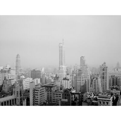 New York City Skyline Wolkenkratzer 2 Vintage Foto großer Wandkunstdruck 18 x 24 Zoll