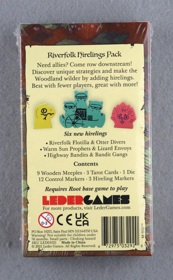 Root Riverfolk Hirelings Expansion Pack Brand New Sealed Leder Games Free Ship! - Image 2 of 2
