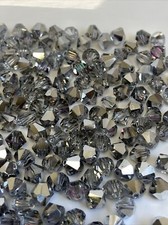 PRECIOSA Czech Crystal Bicone Rondell Beads- Jewelry Making- 6mm LT Vitrail