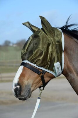 % Bucas Freedom Fly Mask Fliegenmaske - olive - Reitsport NuddelHof -NH