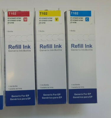 3 XL Refill Nachfüll Tinten für EPSON WorkForce ST-2000 WorkForce ST-3000 ST4000