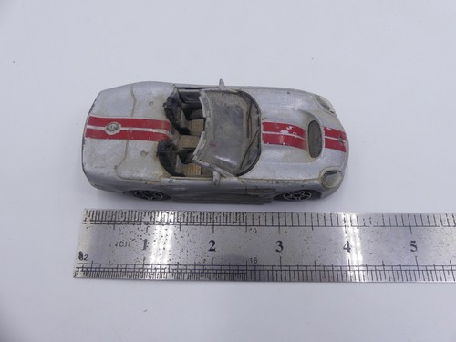 Ford Shelby Series 1 Burago Street Fire 1/43 Made in Italy 4" Silver Red Stripes - Picture 8 of 8