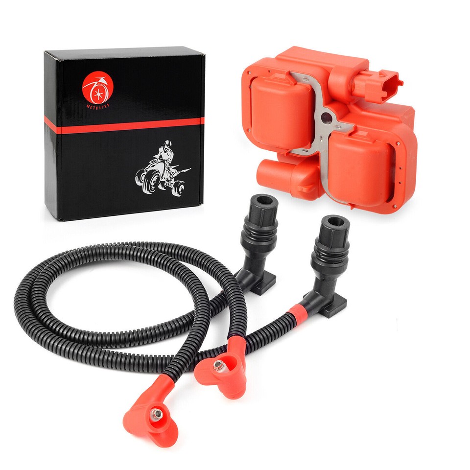 Fits Polaris Ranger Crew 800 Ignition Coil W/ Spark Plug Wire 52, 59.3cm 2011-17 - Foto 11