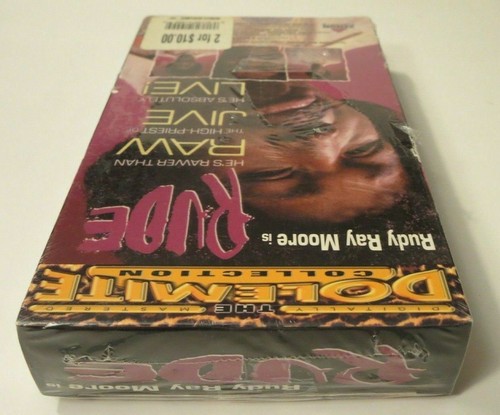 RUDE Dolemite Collection VHS video tape SEALED seal movie ripped seal sticker - Foto 7 di 11