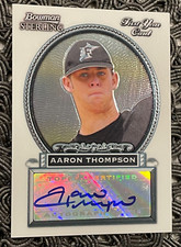 2006 Bowman Sterling Aaron Thompson #BS-AT autograph