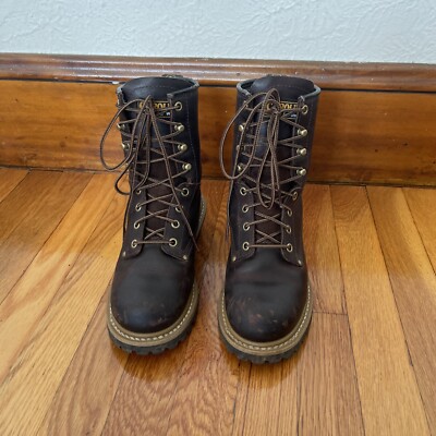 CAROLINA Womens Dark Brown Leather 8