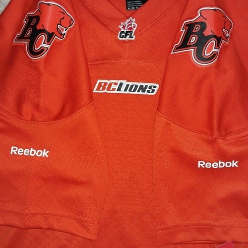 Reebok BC Lions Home CFL Boys Jersey Authentic Official Licensed Size XL - Picture 3 of 4
