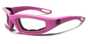 pink motorcycle goggles