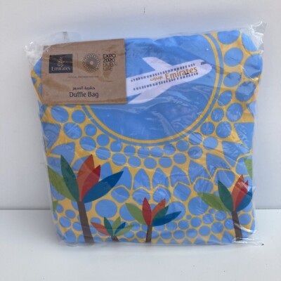EMIRATES AIRLINE DUBAI KINDER DUFFLE BAG DUBAI EXPO 2021 IN TASCHE FALTBAR!