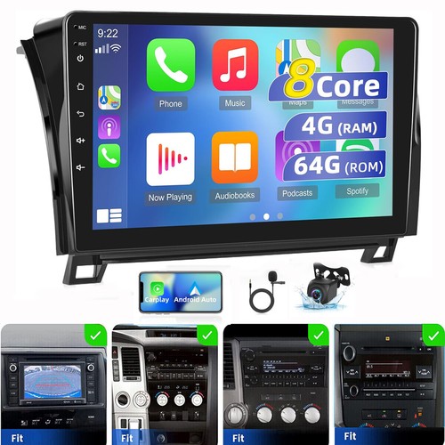 Carplay Car Stereo Radio For Toyota Tundra 07-13 Sequoia 08-19 Android 13 4+64GB - Bild 2 von 19