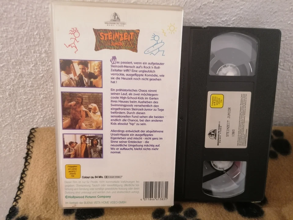 VHS RARITÄT: STEINZEIT JUNIOR (1993) MIT PAULY SHORE  NUR AUF VHS & DVD!!!! - Bild 2 von 2