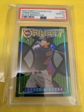 2022 Topps Finest Jarren Duran /25 PSA 10 Black Refractor 