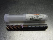 DE BOER 3/8" 5 Flute Carbide Endmill 3/8" Shank 0.375" 5F 0.03" R EM LOC2774A 
