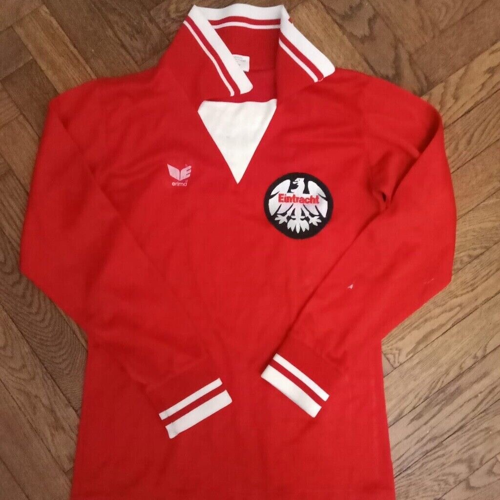 1978-79 EINTRACHT FRANKFURT HOME SHIRT ERIMA VINTAGE W.GERMANY 3/4 SMALL RARE