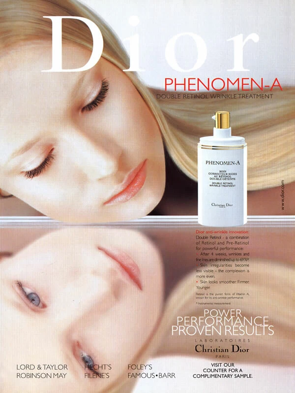 PUBLICITÉ MAGAZINE 1 page Dior Phénomen A beauté 2000